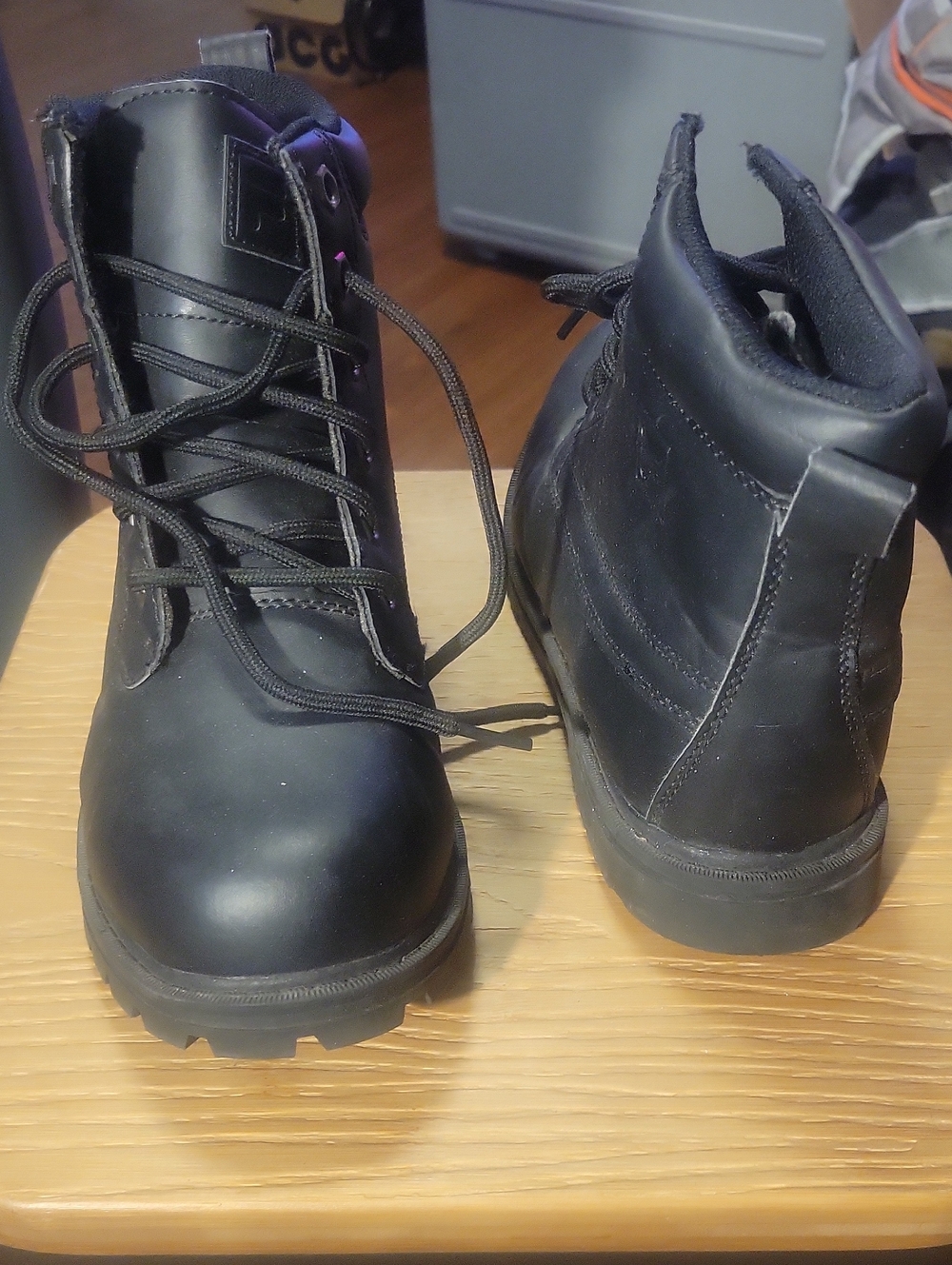 Fila Black Lace-Up Combat Ankle Boots